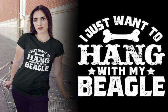 Beagle Dog Vintage T-Shirt Design: A Charming Asset for Creative Projects