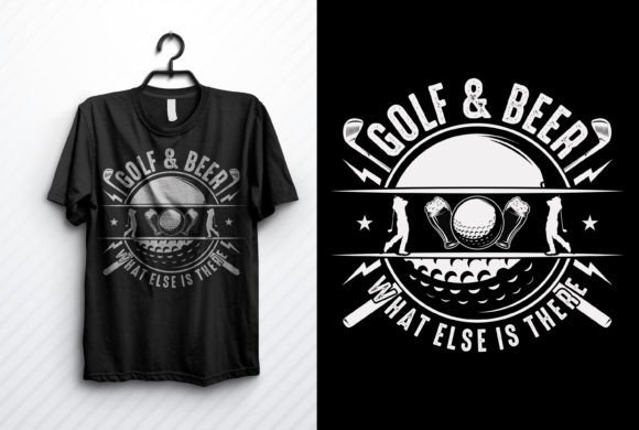 Blending Fairways and Cheers: The Golf & Beer T-Shirt Design