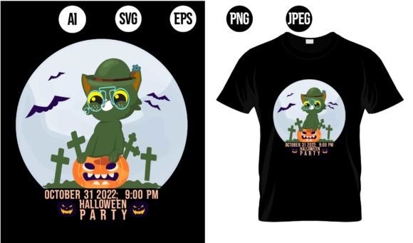 Crafting Spooky Season Magic: The October Halloween T-Shirt Design