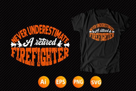 Honor the Service: Firefighter T-shirt Design 08