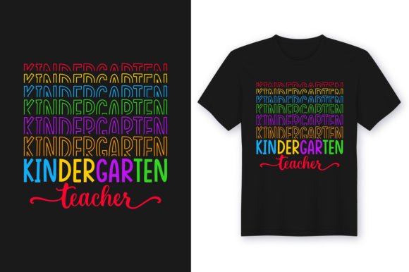 Kindergarten Teacher T-Shirt Design for the 100th Day