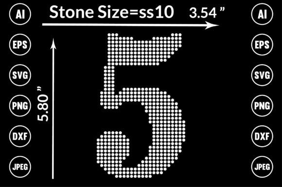Number Rhinestone Design: A Sparkling Asset for Every Project