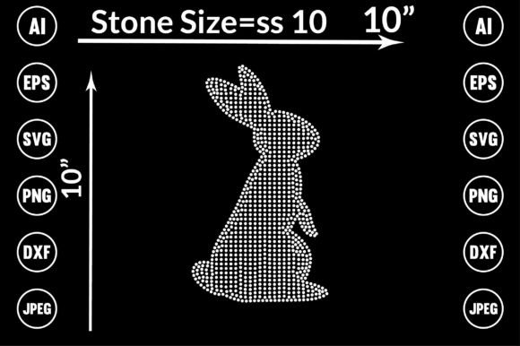 Rabbits Rhinestone Design: Sparkle for Your Creative Projects