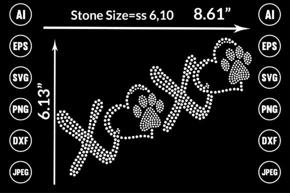 Sparkle and Style: Mastering the XOXO Rhinestone Templates