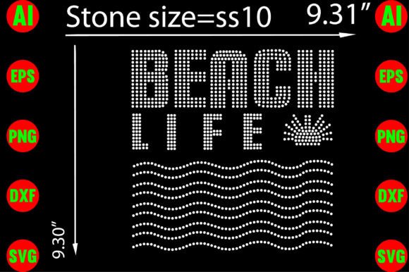 Sparkle by the Shore: Designing with Beach Life Rhinestone Templates