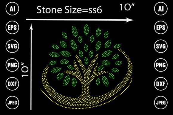 Tree Rhinestone Design: A Sparkling Asset for Modern Creators