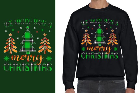 Ugly Christmas Sweater Design: We Woof You a Merry Christmas